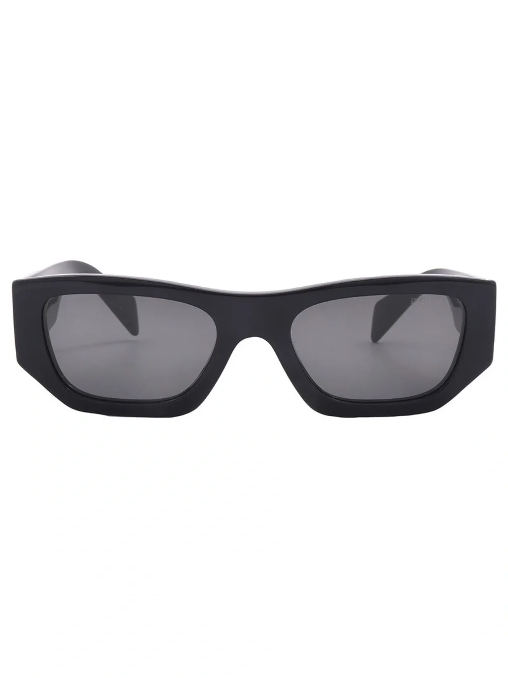 Prada Black Rectangular Men's Sunglasses